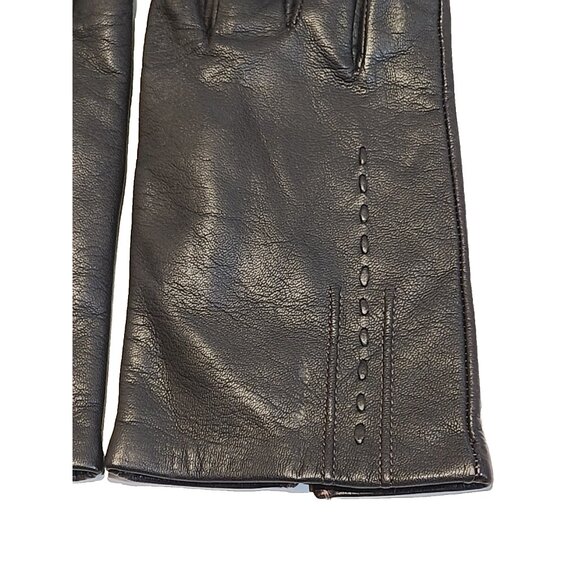 Vintage IRISH Wool lined Womens L Mens M Brown Lambskin Leather Gloves unisex - Picture 9 of 10